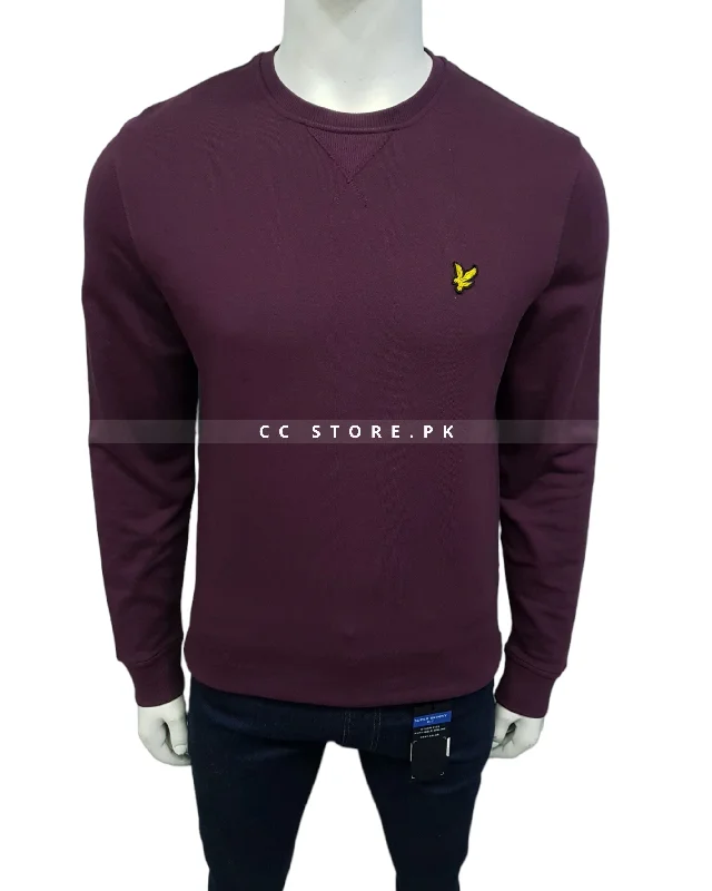 Men's Sweaters with Belt AttachmentsL&S Maroon Sweatshirt