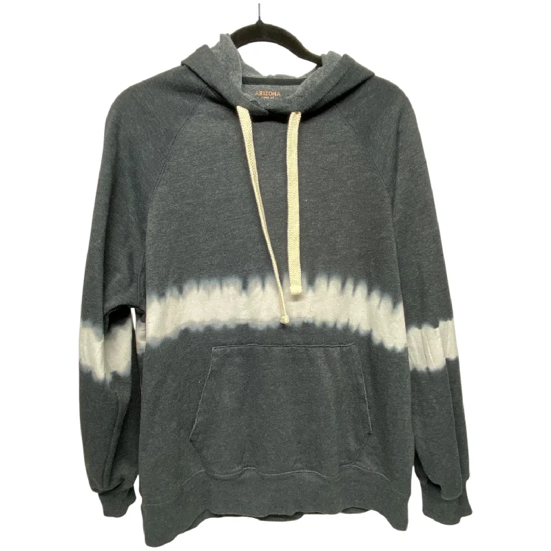 Men's Hoodies with Military InfluenceSweatshirt Hoodie By Arizona In Grey & White, Size: S Men's Hoodies with Military InfluenceSweatshirt Hoodie By Arizona In Grey & White, Size: S