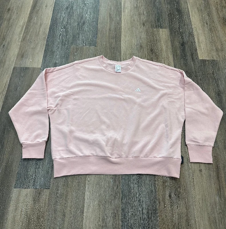 Men's Hoodies for Every OccasionPink Athletic Sweatshirt Crewneck Adidas, Size 1x