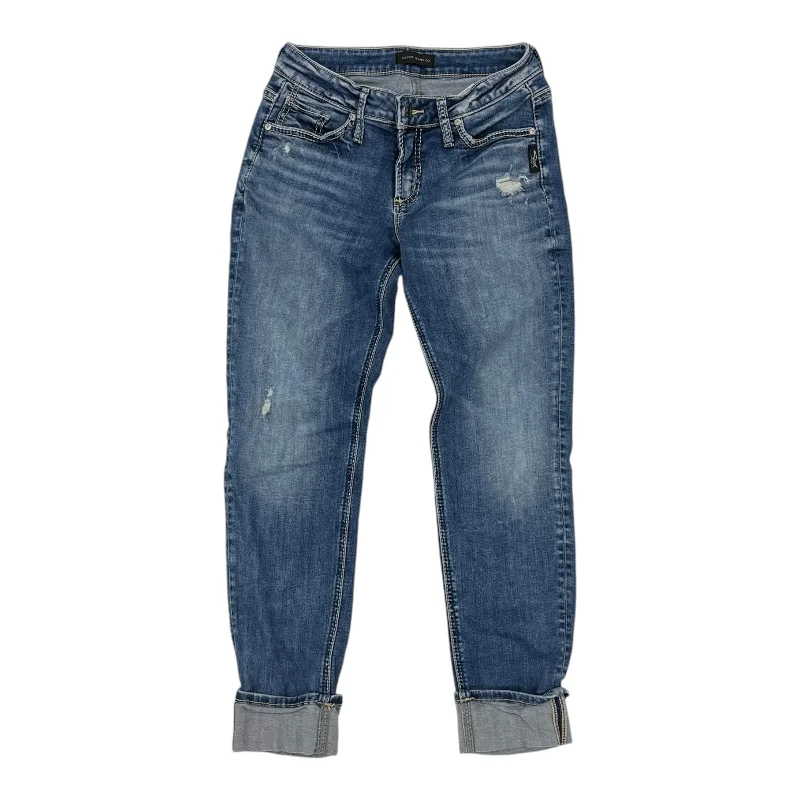 Jeans for Men with a Athletic BuildJeans Boyfriend By Silver In Blue Denim, Size:4