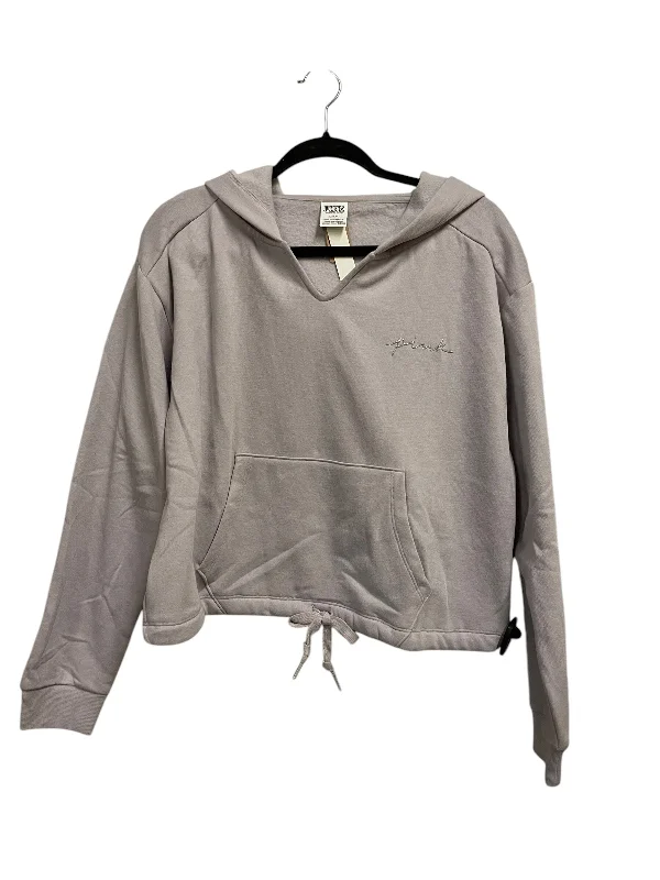 Men's Hoodies with Extra-Long SleevesSweatshirt Hoodie By Pink  Size: M