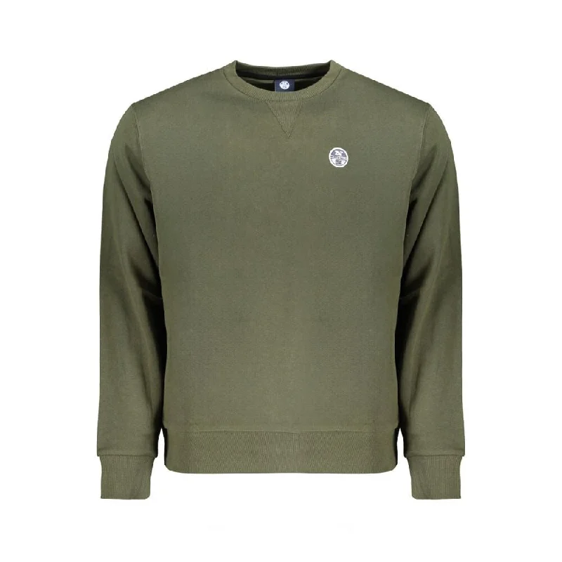 Men's Sweaters with PocketsNorth Sails Green Cotton Men's Sweater