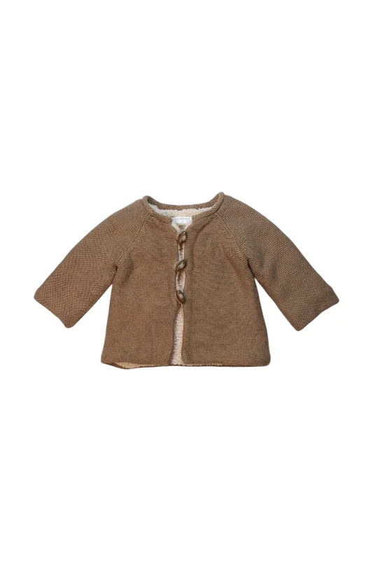 Versatile Men's Zip-Up SweatersPurebaby Buttoned Cardigan 6-12M