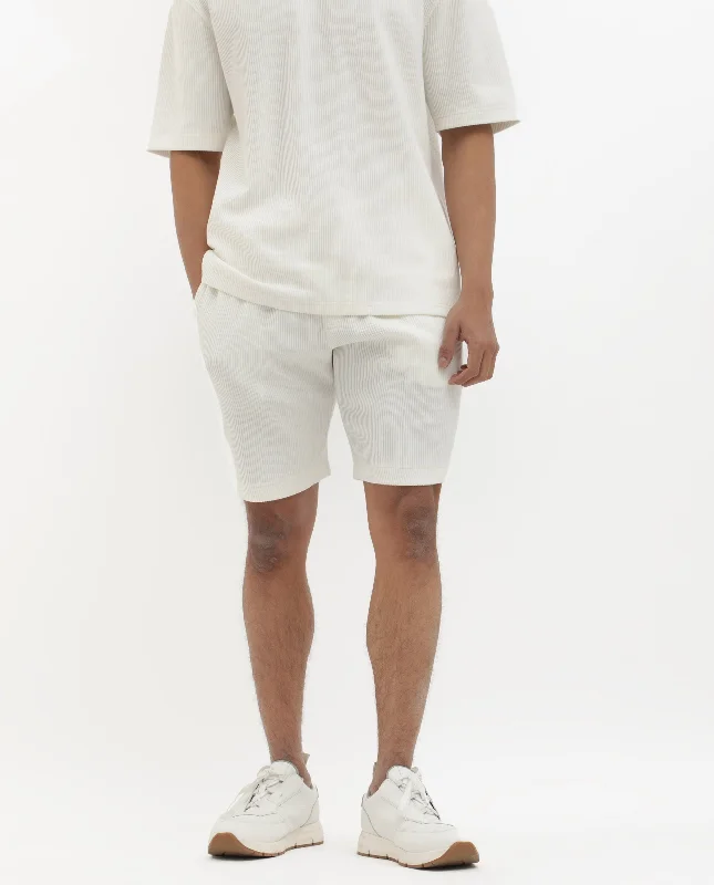 Men's Formal Trousers for BusinessRare Rabbit Mens Breto White Cotton Polyester Lycra Ribbed Texture Shorts Men's Formal Trousers for BusinessRare Rabbit Mens Breto White Cotton Polyester Lycra Ribbed Texture Shorts