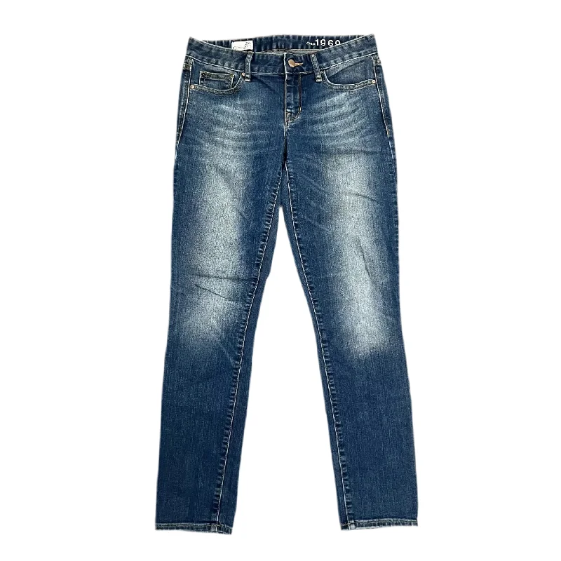 Men's Jeans with a Distressed LookJeans Skinny By Gap In Blue Denim, Size: 4