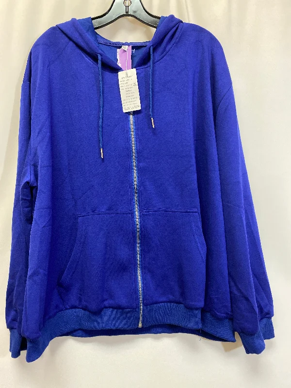 Men's Hoodies with Adjustable HoodsBlue Sweatshirt Hoodie Clothes Mentor, Size 2x