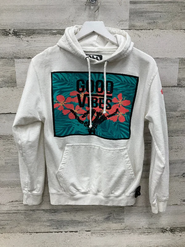 Men's Hoodies for HikingSweatshirt Hoodie By Clothes Mentor In White, Size: S