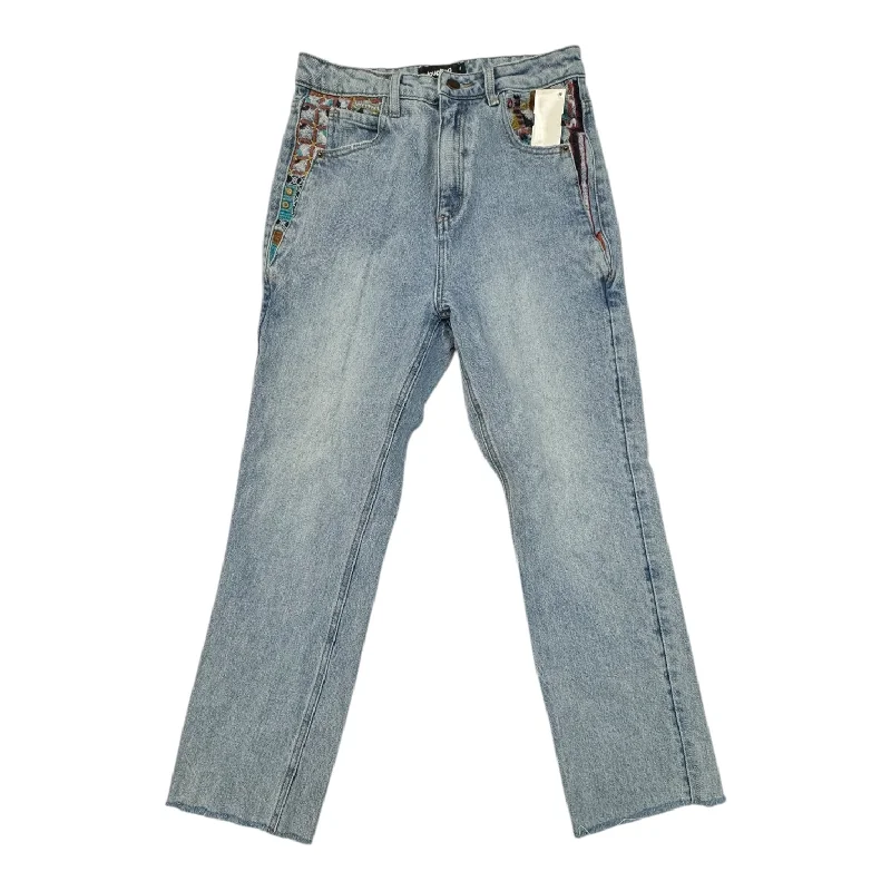Jeans for Men with a Big BellyJeans Designer By Desigual In Blue Denim, Size:10