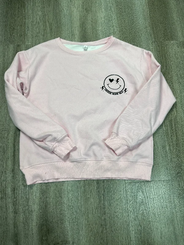Men's Hoodies for Every OccasionSweatshirt Crewneck By CHASE In Pink, Size: M