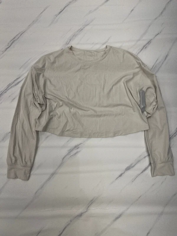 Essential Men's Sports HoodiesAthletic Sweatshirt Crewneck By Lululemon In Cream, Size: 8 Essential Men's Sports HoodiesAthletic Sweatshirt Crewneck By Lululemon In Cream, Size: 8
