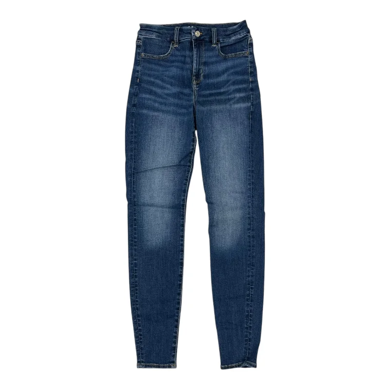 Authentic Raw Denim Men's JeansJeans Jeggings By American Eagle In Blue Denim, Size:4L Authentic Raw Denim Men's JeansJeans Jeggings By American Eagle In Blue Denim, Size:4L