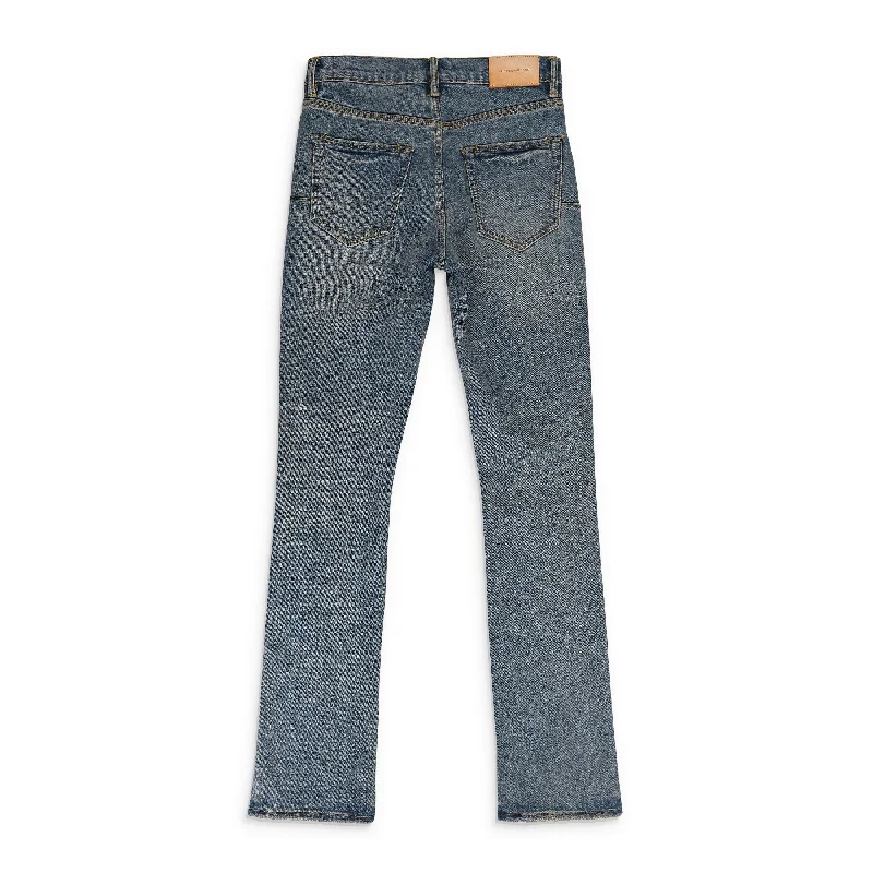 Hipster Men's JeansVINTAGE DESTROY BOOT Indigo SKINNY JEANS