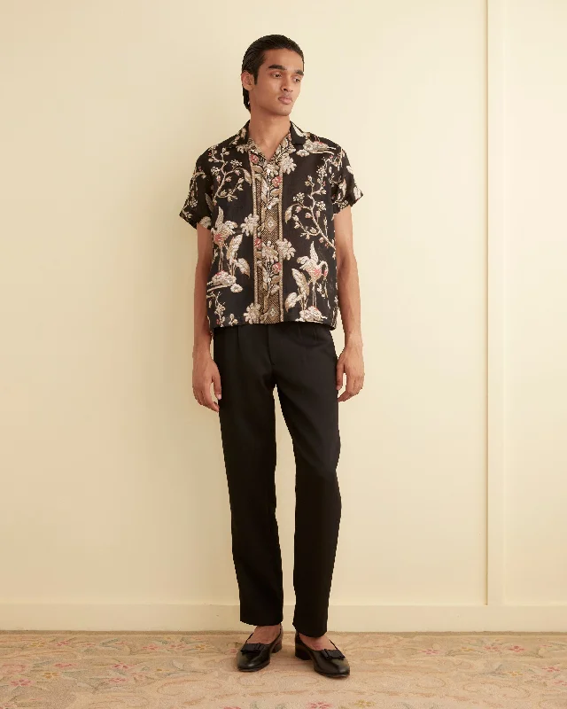 Men's Essential Dress Shirts for Everyday WearSheer Cranes Short Sleeve Shirt