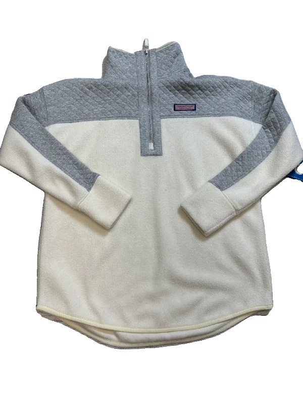 Men's Hoodies with InsulationSweatshirt Collar By Vineyard Vines In Grey & White, Size: Xxs Men's Hoodies with InsulationSweatshirt Collar By Vineyard Vines In Grey & White, Size: Xxs