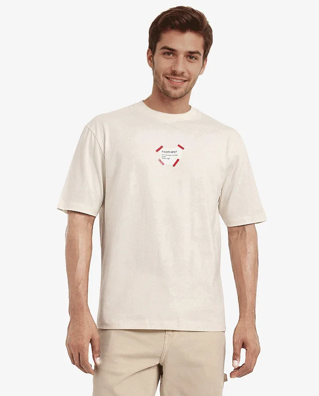 Men's Shirts with Pleated HemlinesRare Rabbit Men Peta Off White Cotton Blend Fabric Short Sleeve Crew Neck Oversized Fit Floral Back Print T-Shirt Men's Shirts with Pleated HemlinesRare Rabbit Men Peta Off White Cotton Blend Fabric Short Sleeve Crew Neck Oversized Fit Floral Back Print T-Shirt