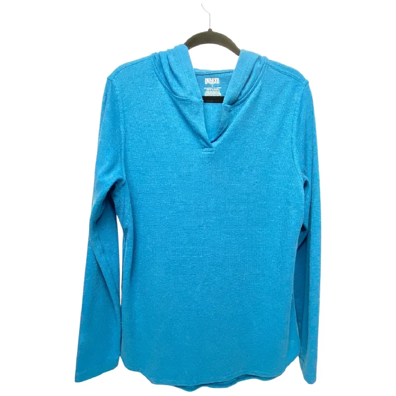 Men's Hoodies for CampingSweatshirt Hoodie By Duluth Trading In Blue, Size: L