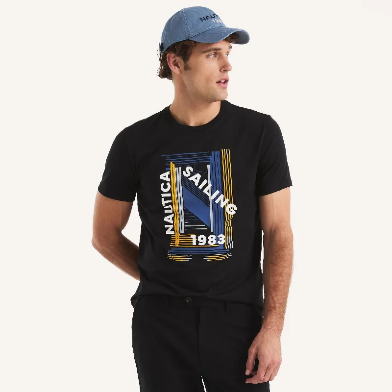 Men's Shirts with Belt AttachmentsNautica Mens Sailing 1983 Graphic T-Shirt