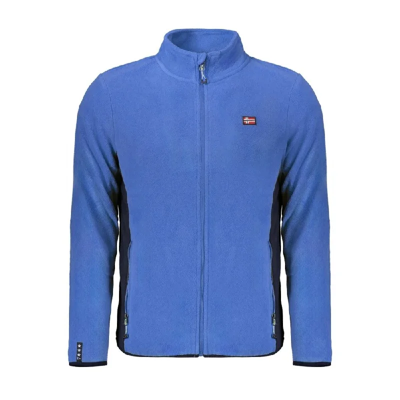 Layered Men's Vest SweatersNorway 1963 Blue Polyester Men Men's Sweater