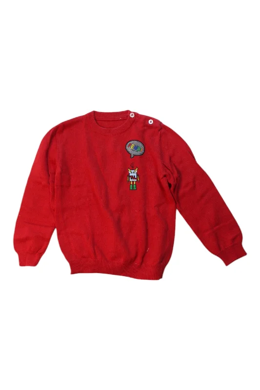 Men's Sweaters with Zippered PocketsFendi Robot Knit Sweater 2T