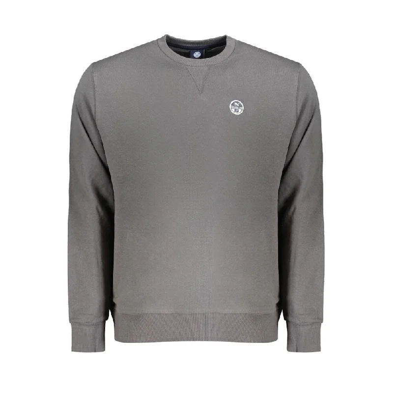 Men's Sweaters with Mock-Neck DesignsNorth Sails Gray Cotton Men's Sweater
