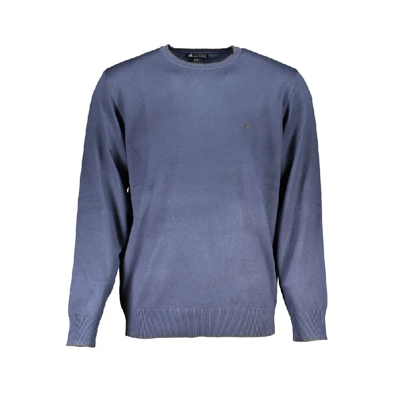 Men's Sweaters with Embroidered DesignsU.S. Grand Polo Blue Nylon Men's Sweater
