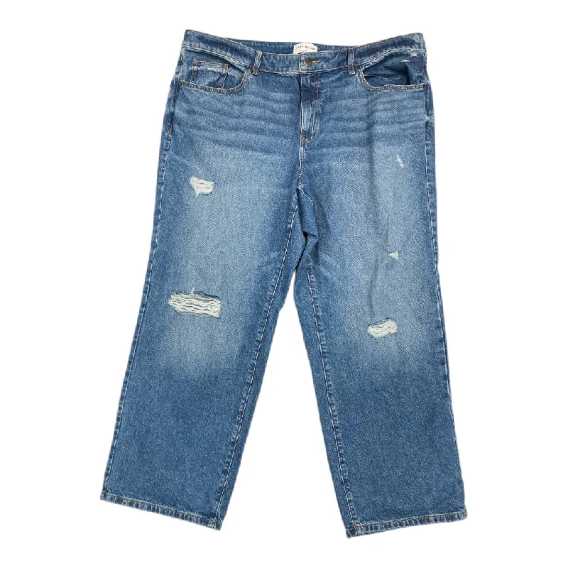 Affordable Designer Men's JeansJEANS WIDE LEG by LANE BRYANT In BLUE DENIM, Size: 20