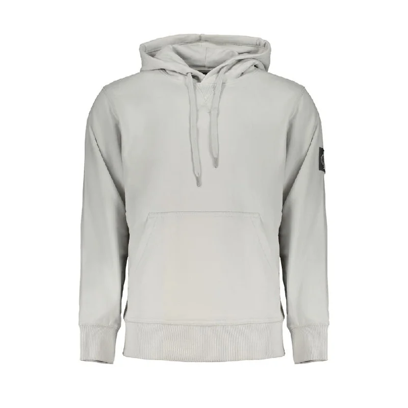 Men's Sweaters with Hooks and LoopsCalvin Klein Gray Cotton Men's Sweater