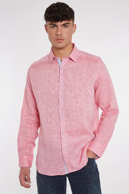 Men's Tailored Shirts for a Sharp AppearanceOakham Linen Shirt - Red