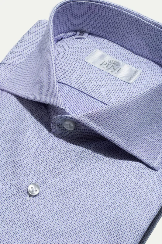 Men's Skinny-Fit Shirts for a Trendy LookLight blue textured shirt - Made In Italy