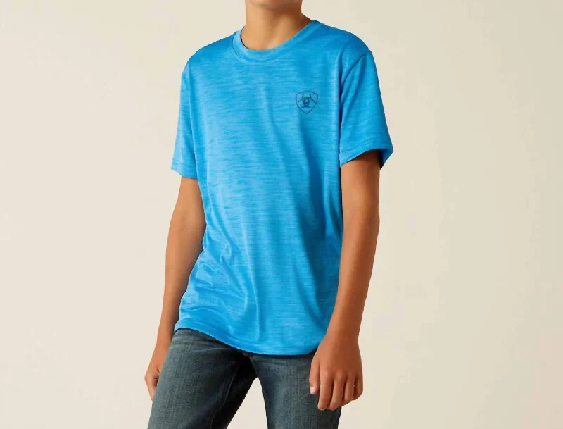 Men's Shirts with Animal PrintsBoy's Charger Sw Shield T-Shirt In Blue