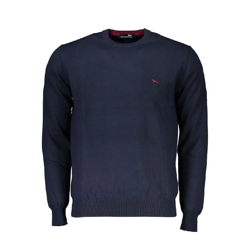 Men's Sweaters for Casual OccasionsHarmont & Blaine Crew Neck Embroidered Blue Men's Sweater Men's Sweaters for Casual OccasionsHarmont & Blaine Crew Neck Embroidered Blue Men's Sweater