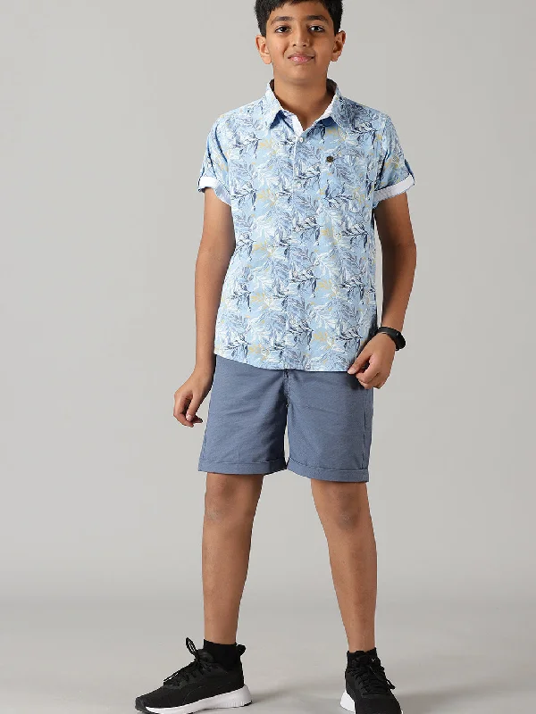 Men's Color-Blocking Shirts for a Statement LookBoys Half Sleeve Printed Shirts