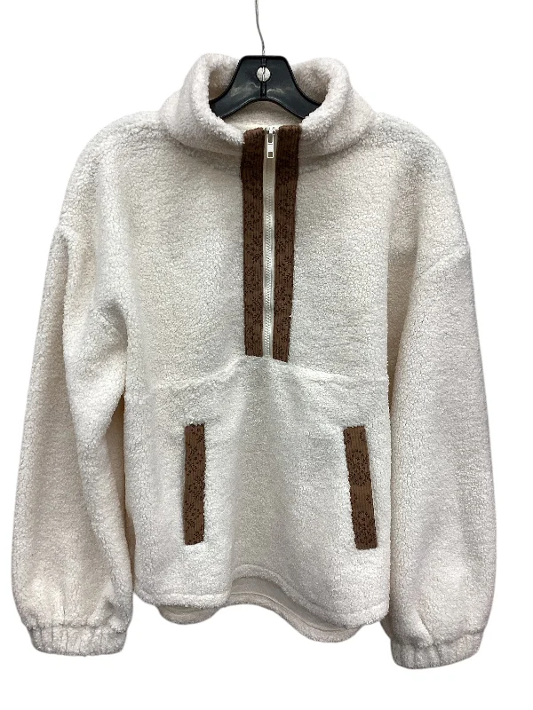 Men's Hoodies with Flannel LiningSweatshirt Collar By Hem & Thread  Size: L