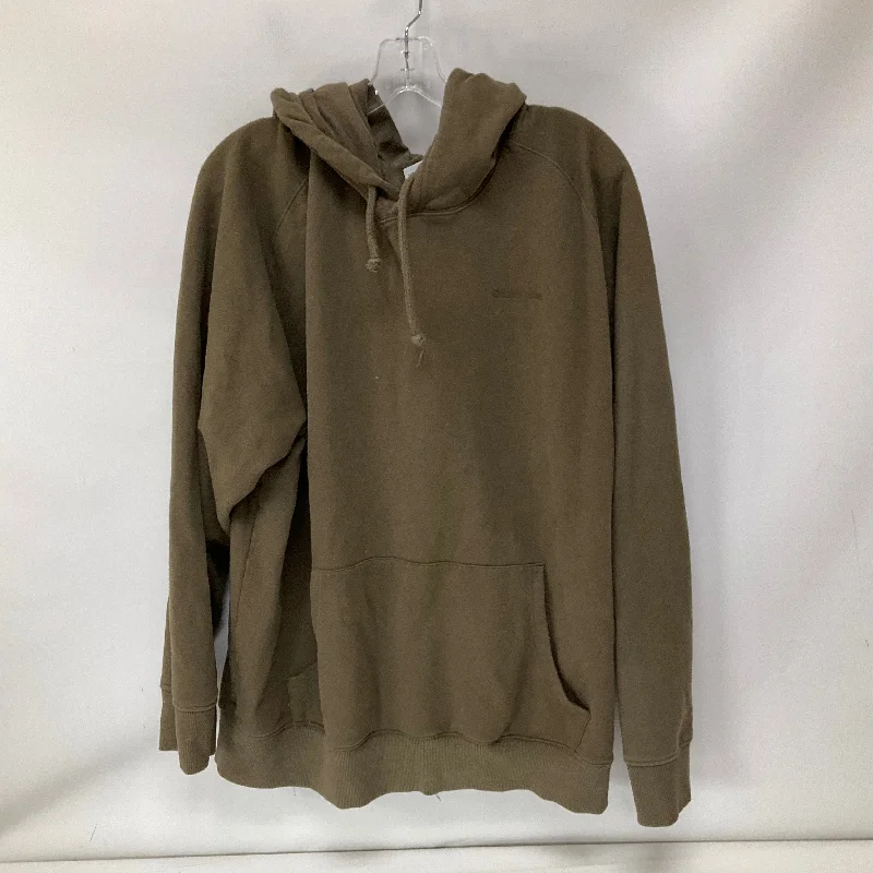 Men's Hoodies with Reinforced CuffsAthletic Sweatshirt Hoodie By Outdoor Voices In Brown, Size: 3x Men's Hoodies with Reinforced CuffsAthletic Sweatshirt Hoodie By Outdoor Voices In Brown, Size: 3x