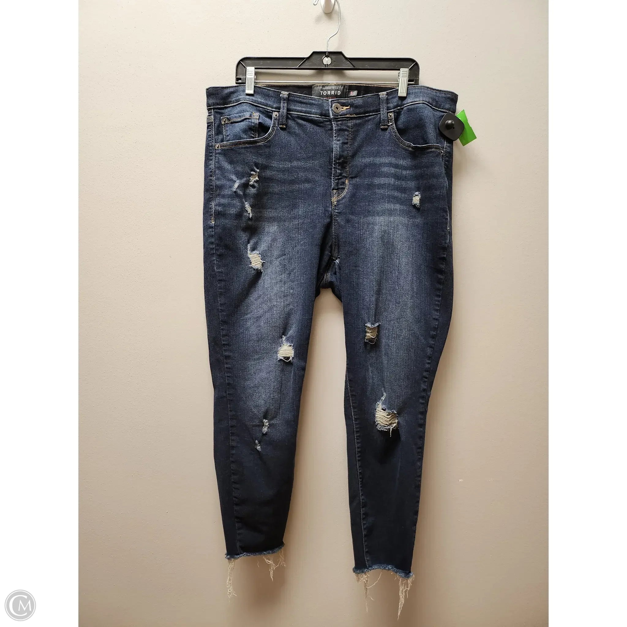 Light Wash Men's JeansJeans Skinny By Torrid In Blue Denim, Size: 20