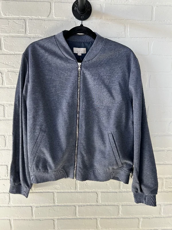 Cool Men's Graphic HoodiesSweatshirt Crewneck By Loft In Blue, Size: L