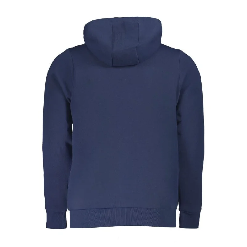 Men's Sweaters with Button CuffsNorway 1963 Blue Cotton Mens Men's Hoodie