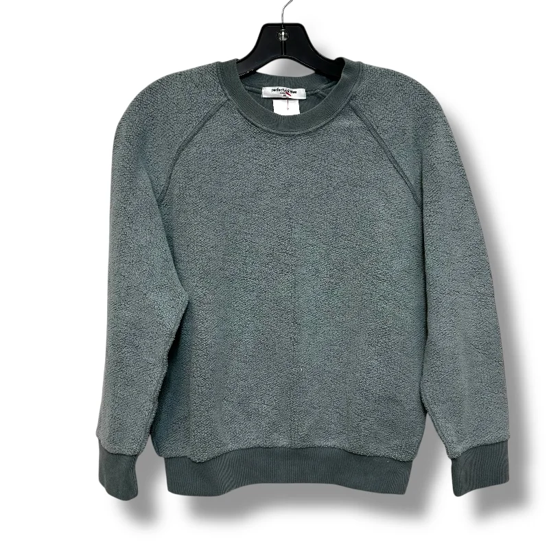 Warm Men's Thermal HoodiesSweatshirt Crewneck By Clothes Mentor In Grey, Size: Xs