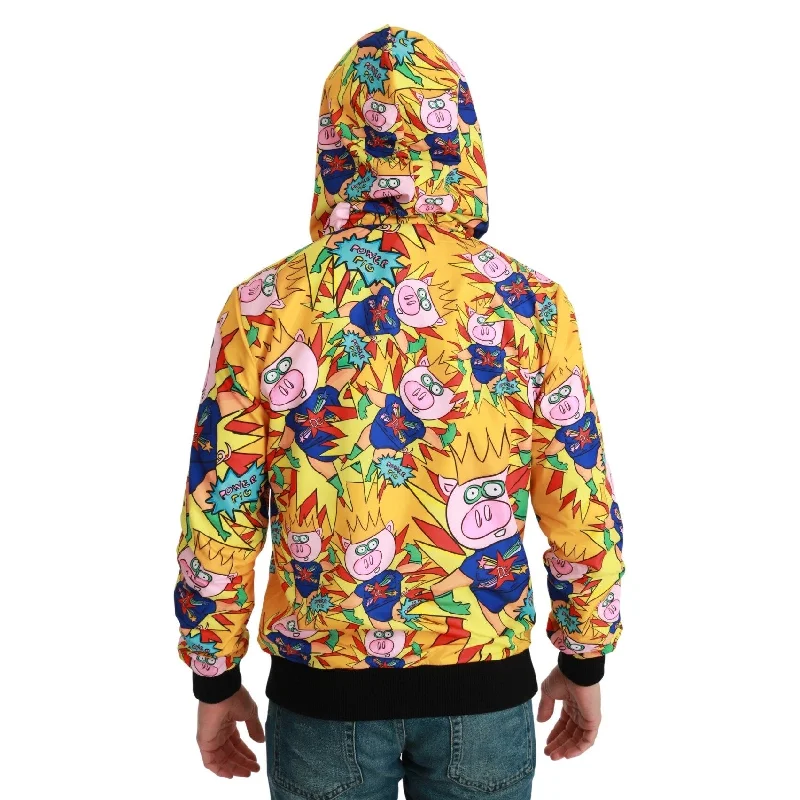 Men's Sweaters with Tailored FitsDolce & Gabbana Elegant Hooded Yellow Sweater Men's Pullover Men's Sweaters with Tailored FitsDolce & Gabbana Elegant Hooded Yellow Sweater Men's Pullover