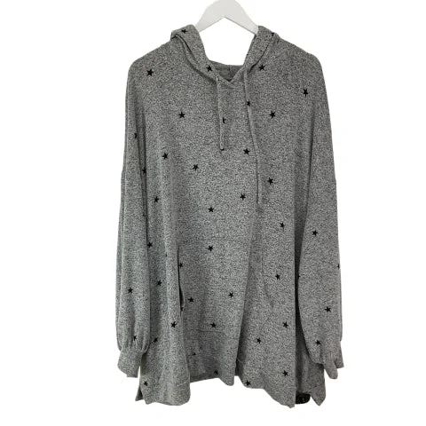 Men's Hoodies with Breathable FabricSweatshirt Hoodie By Lane Bryant In Grey, Size: 3x Men's Hoodies with Breathable FabricSweatshirt Hoodie By Lane Bryant In Grey, Size: 3x