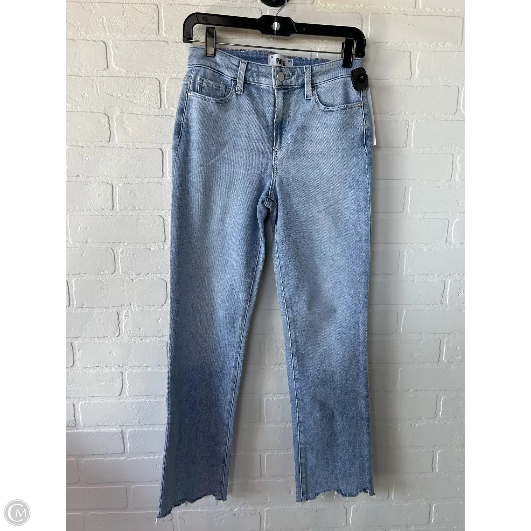 High-Quality Ripped Men's JeansJeans Straight By Paige In Blue Denim, Size: 2