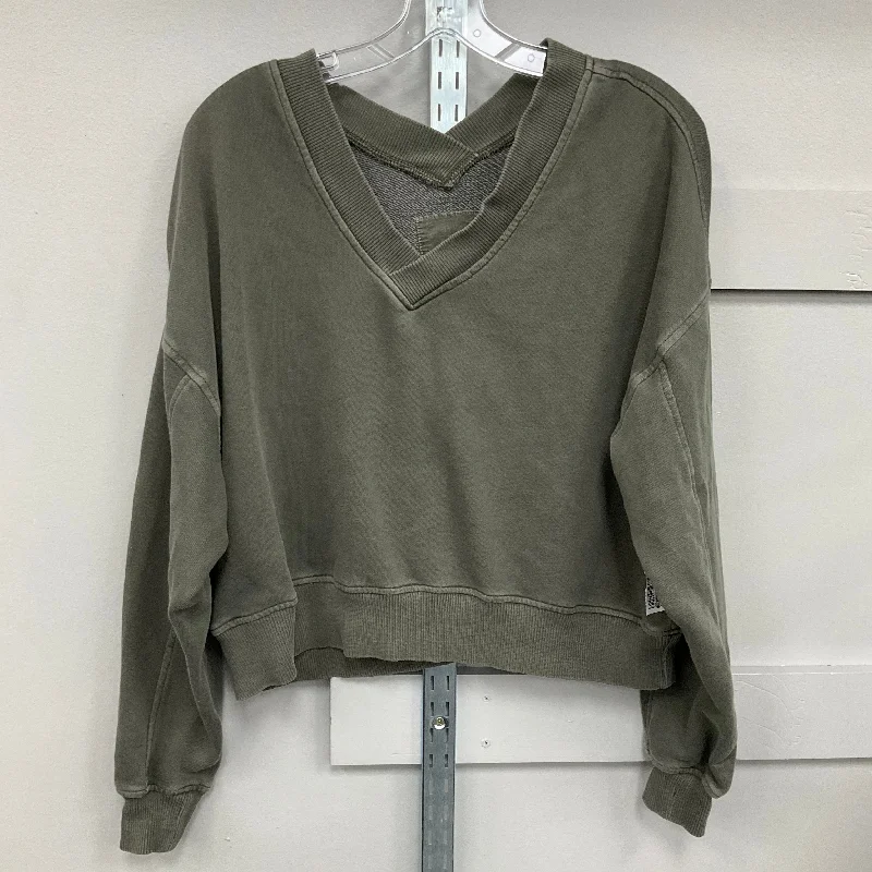 Men's Hoodies with Vintage StyleSWEATSHIRT CREWNECK by AERIE In GREEN, Size: XS