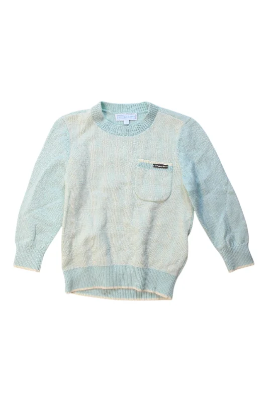 Men's Sweaters with Herringbone PatternsNicholas & Bears Lambswool Cotton Pocket Knit Sweater, Size 2T