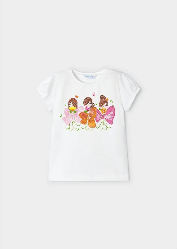 Men's Shirts for Camping3 Girls Bow Tee In Natural