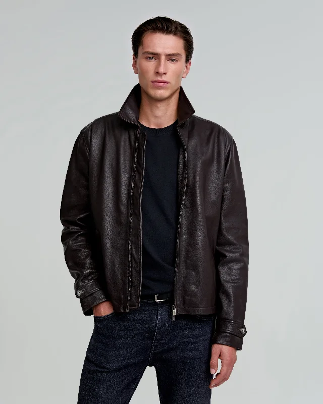 Men's Coats for LayeringPING LEATHER JACKET