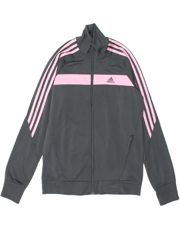 Men's Coats with Velcro ClosuresADIDAS Girls Graphic Tracksuit Top Jacket 15-16 Years Grey Colourblock Men's Coats with Velcro ClosuresADIDAS Girls Graphic Tracksuit Top Jacket 15-16 Years Grey Colourblock