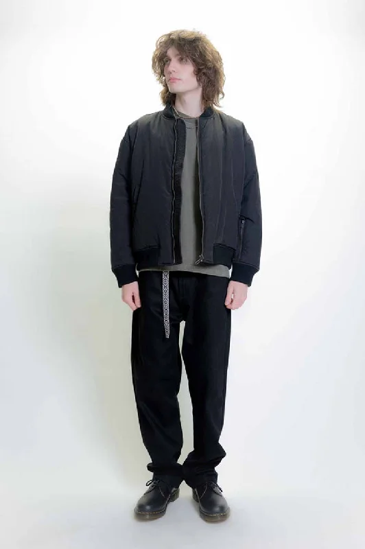 Men's Coats for Everyday WearBeach Brains Bomber Jacket - Black