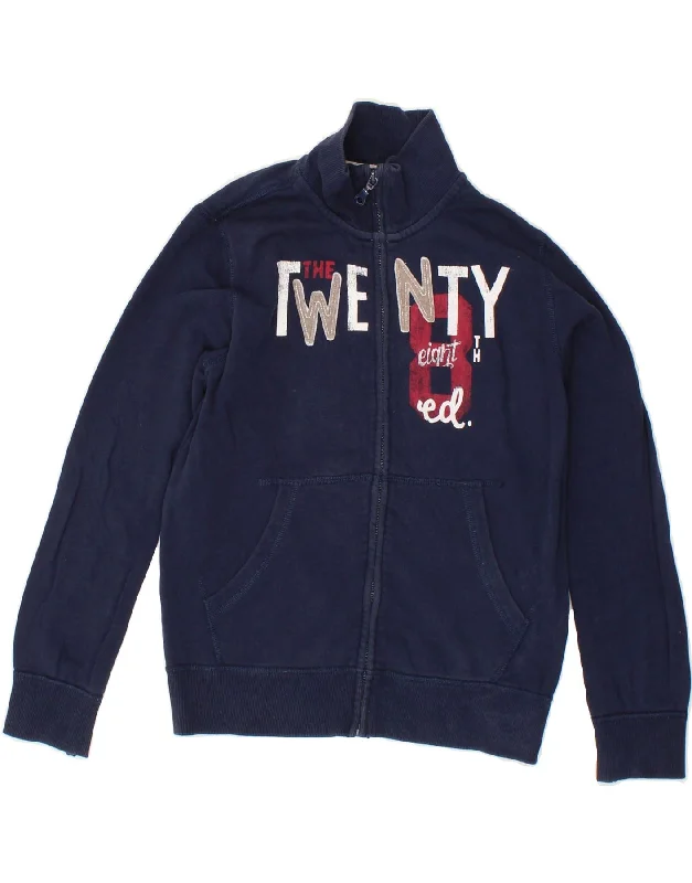 Men's Coats with VentilationBENETTON Boys Graphic Tracksuit Top Jacket 10-11 Years Navy Blue Men's Coats with VentilationBENETTON Boys Graphic Tracksuit Top Jacket 10-11 Years Navy Blue