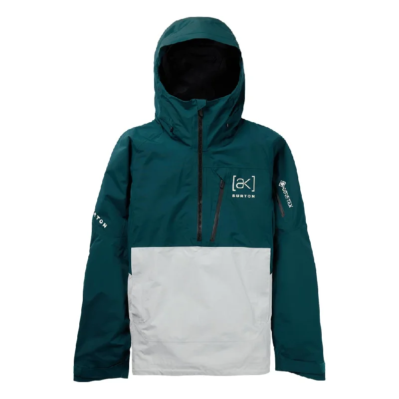 Men's Coats with Inner PocketsBurton 2025 AK Velocity Gore-Tex Anorak Jacket - Deep Emerald/Grey Cloud Men's Coats with Inner PocketsBurton 2025 AK Velocity Gore-Tex Anorak Jacket - Deep Emerald/Grey Cloud