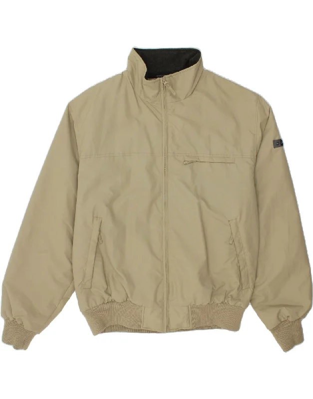 Men's Coats with Down InsulationCANADIENS Mens Bomber Jacket UK 44 2XL Beige Nylon